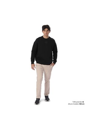 Buzo Para Hombre Cuello Redondo Vess Negro