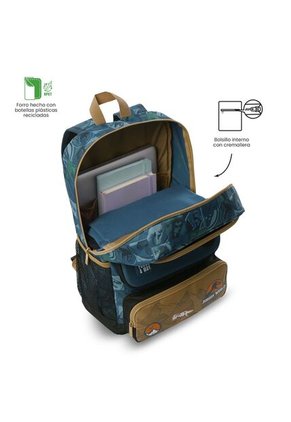 Morral Para Niño Jurassic World Territory Grande Azul