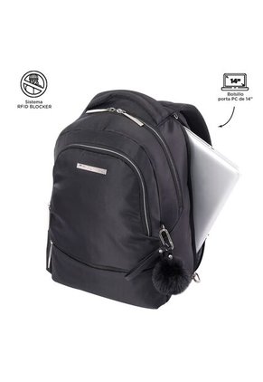Morral Ejecutivo Porta PC 14" Adelaide 2 2.0 Negro Mujer