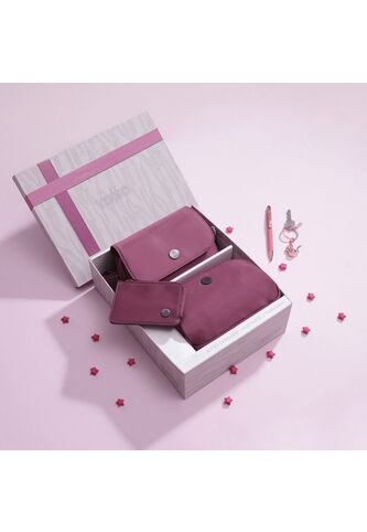 Kit De Regalo Canguro+Cartuchera+Monedero Corneana 1 Rosado Rose Totto