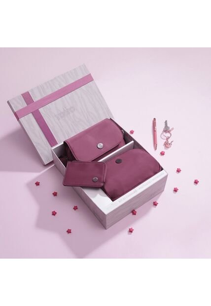 Kit De Regalo Canguro+Cartuchera+Monedero Corneana 1 Rosado Rose