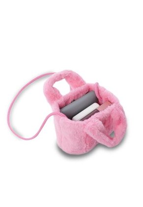Bolso De Peluche Para Niña Fluffy Rosado