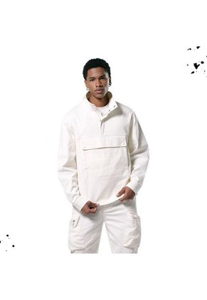 Chaqueta Unisex Trek Blanca Tipo Pullover
