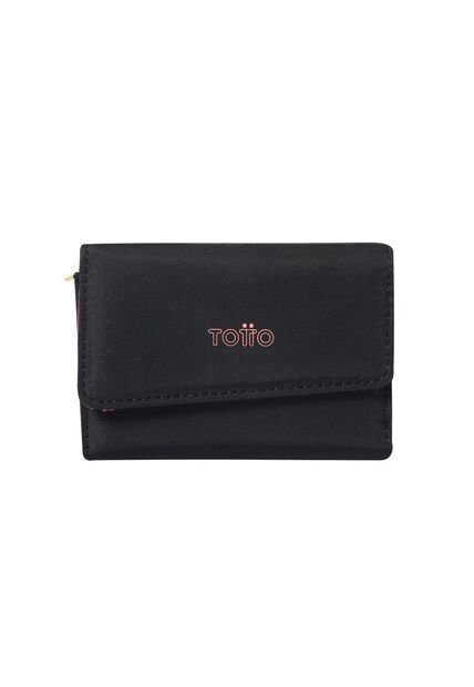 Billetera Para Mujer Nestta Pequeña Negra