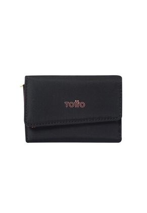 Billetera Para Mujer Nestta Pequeña Negra