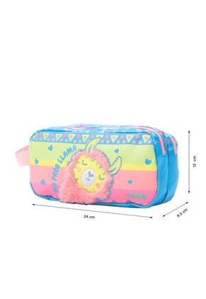 Cartuchera Para Niña Llama Azul