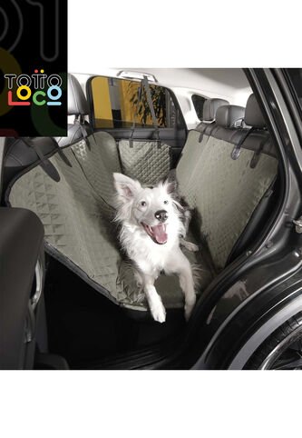 Protector De Carro Para Mascotas Silla Trasera Ride Verde Totto