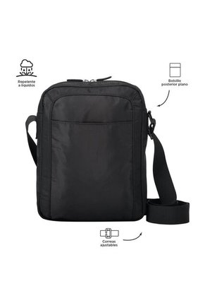 Bolso Hombre Porta Tableta 10" Bayonne Negro