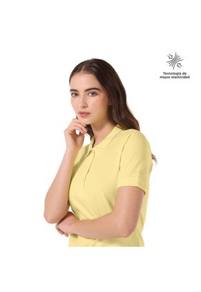 Camisa Polo Chechi Para Mujer Amarilla