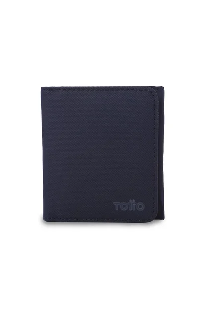 Billetera Hombre Wood 2 Grande Con RFID Blocker Azul