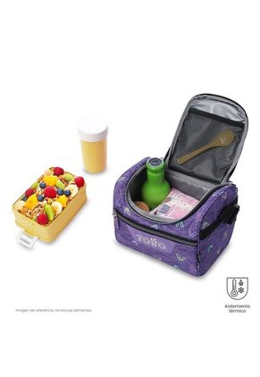 Lonchera Térmica Para Mujer Pizarra Mediano Morada