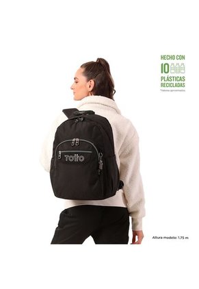 Morral Juvenil Porta PC 14" Acuarela Negro
