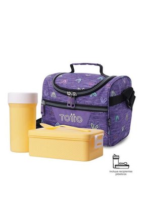 Lonchera Térmica Para Mujer Pizarra Mediano Morada