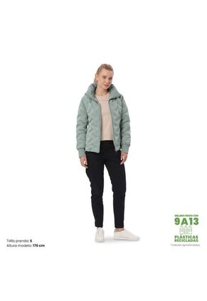 Chaqueta Acolchada Para Mujer Bab Verde