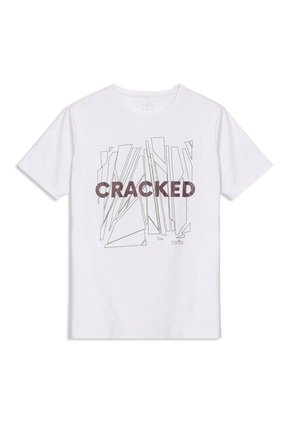 Camiseta Estampada Para Hombre Primen Blanca