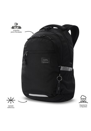 Morral Universitario Porta PC 14" Misisipi Negro Unisex