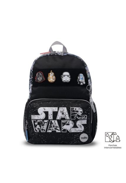 Morral Para Niño Star Wars Jedi Grande Negro