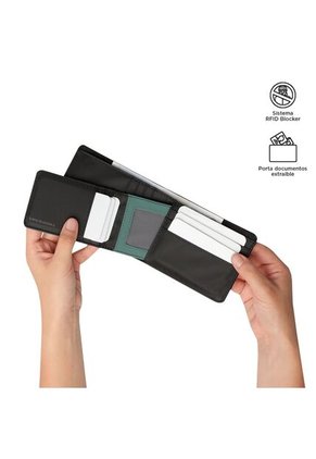 Billetera Gobi Con RFID Blocker Negra