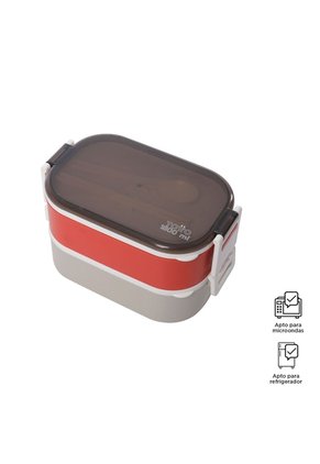 Portacomidas Magu Gris/Rojo