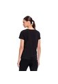 Camiseta Estampada Para Mujer Thinky Manga Corta Negra de Totto