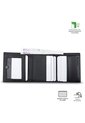 Billetera Para Hombre Saffiano Aqi Con RFID Blocker Negra de Totto