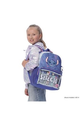 Morral Para Niña Stitch On The Beach Mediana Azul