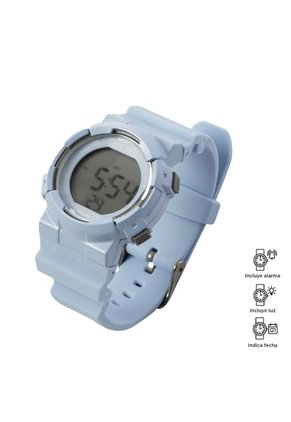 Reloj Digital Pixel Color Azul
