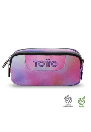 Cartuchera Multiuso Sobre Glitter Pequeña Rosada Mujer