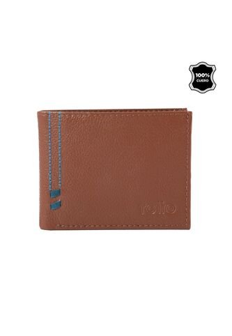 Billetera De Cuero Maxi Terreo Mediana Totto