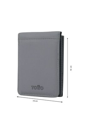 Billetera Dual Grande Con RFID Blocker Gris