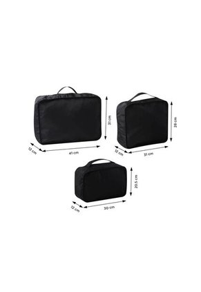 Organizador De Viaje Packing Cube X 6 Negro