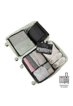 Organizador De Viaje Packing Cube X 6 Negro