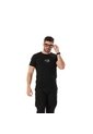 Camiseta Estampada Para Hombre Primen Manga Corta Negra de Totto