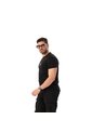 Camiseta Estampada Para Hombre Primen Manga Corta Negra de Totto