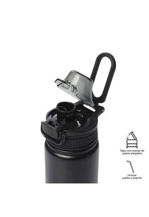 Botilito Térmico Jet 550 Ml Negro