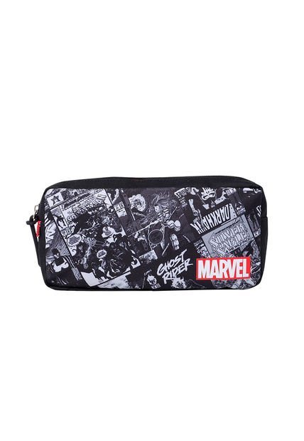 Cartuchera Escolar Para Hombre Marvel Comic Negro