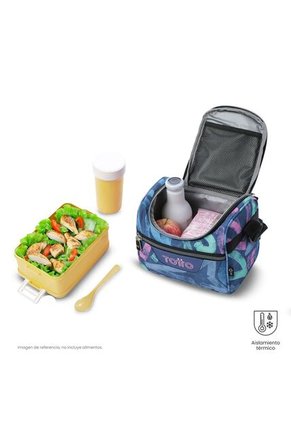 Lonchera Térmica Para Mujer Pizarra Mediano Azul