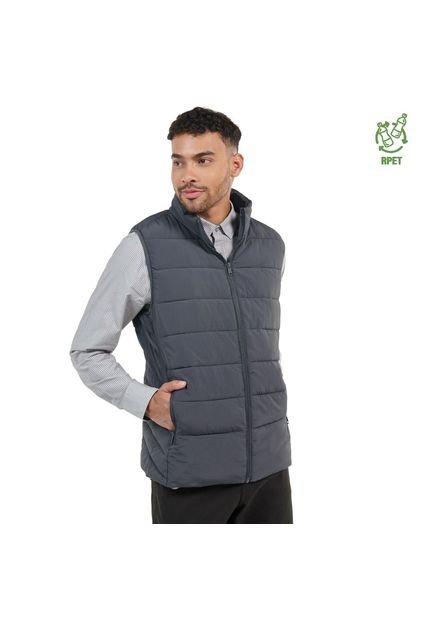 Chaleco Hombre Gingero Acolchado Gris