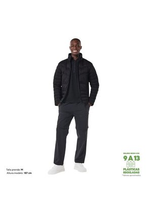 Chaqueta Acolchada Para Hombre Palmero Con Strap Negra