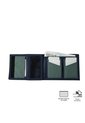 Billetera Contrast Bak Con RFID Blocker Azul de Totto