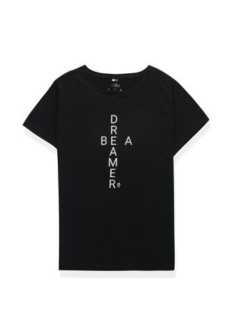 Camiseta Para Mujer Luxxel Negra Totto