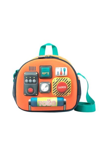 Lonchera  Totto Para Niño Cohety Naranja