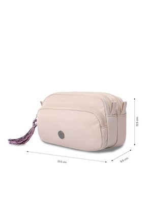 Cosmetiquera Multiuso Corneana Grande Beige/Morada