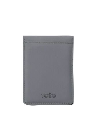 Billetera Dual Grande Con RFID Blocker Gris Totto