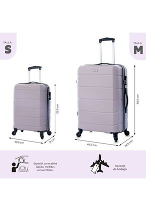 Combo De Viaje Maletas Rayatta Cabina + Mediana + Tula
