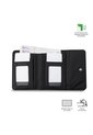 Billetera Para Mujer Montana Con RFID Blocker Negra de Totto