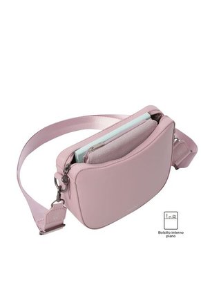 Set X 2 Bolsos Para Mujer Style Tipo Crossbody Pequeño Rosado