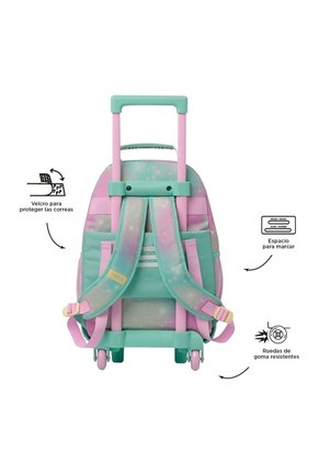 Morral Con Ruedas Niña Mellow Mediano Gris