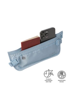Canguro Invisible De Viaje Security Con RFID Blocker Azul