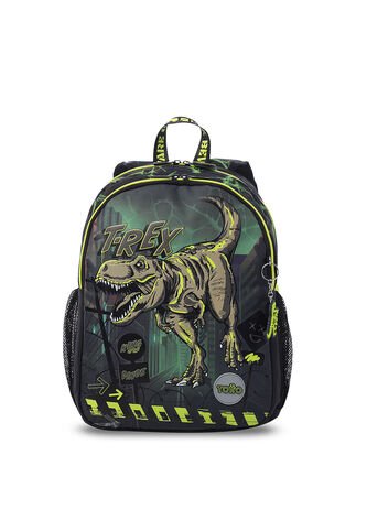 Morral Para Niño Dino Rock Mediano Verde Totto